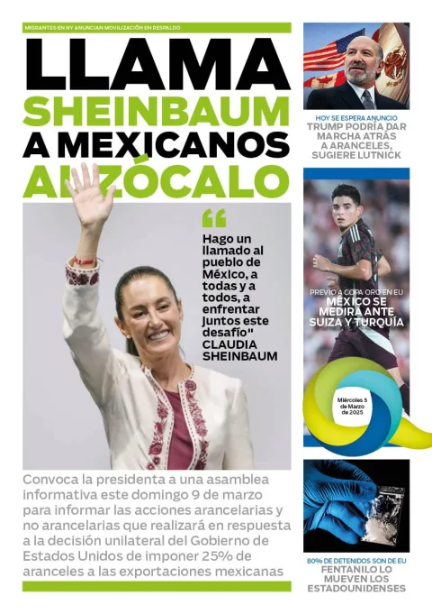Portada de El Quintana Roo (contraportada) del miércoles, 5 de marzo de 2025