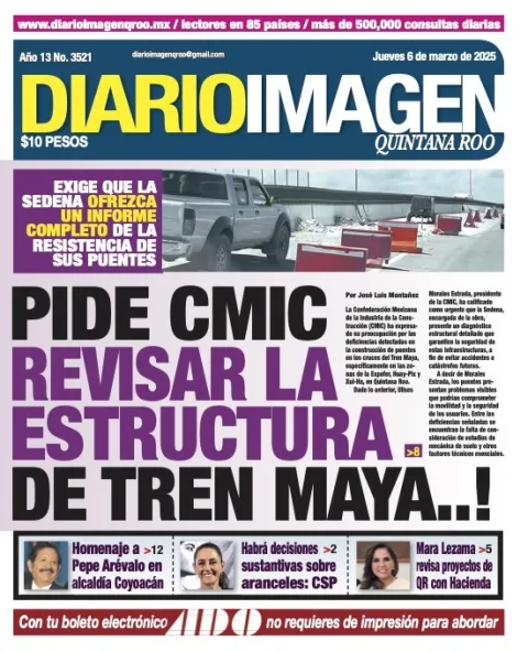 Portada de Diario Imagen Quintana Roo