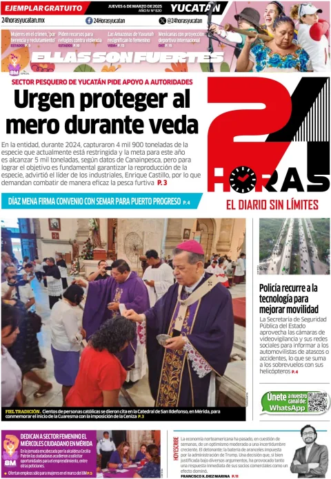Portada de 24 Horas Yucatan