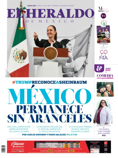 Portada de El Heraldo de Mexico
