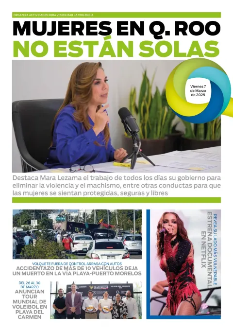 Portada de El Quintana Roo (contraportada)