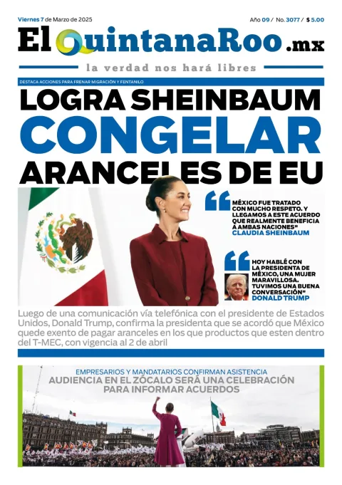 Portada de El Quintana Roo (portada)