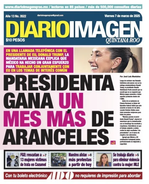Portada de Diario Imagen Quintana Roo