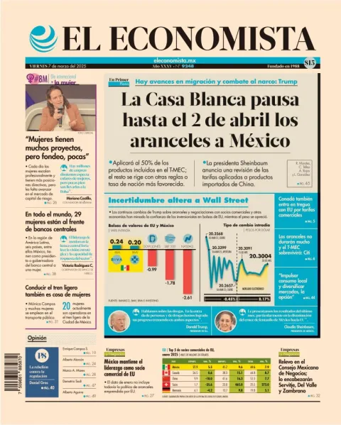Portada de El Economista