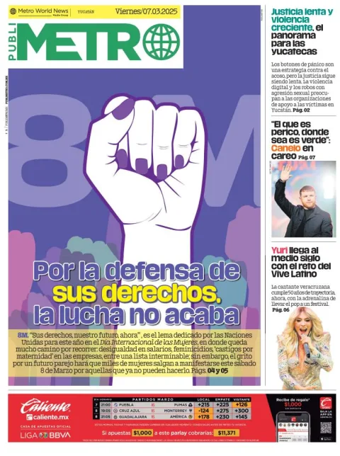 Portada de Publimetro Merida