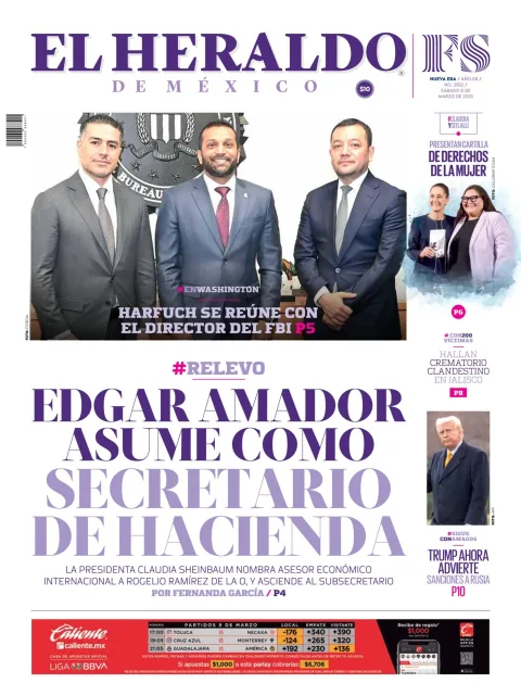 Portada de El Heraldo de Mexico