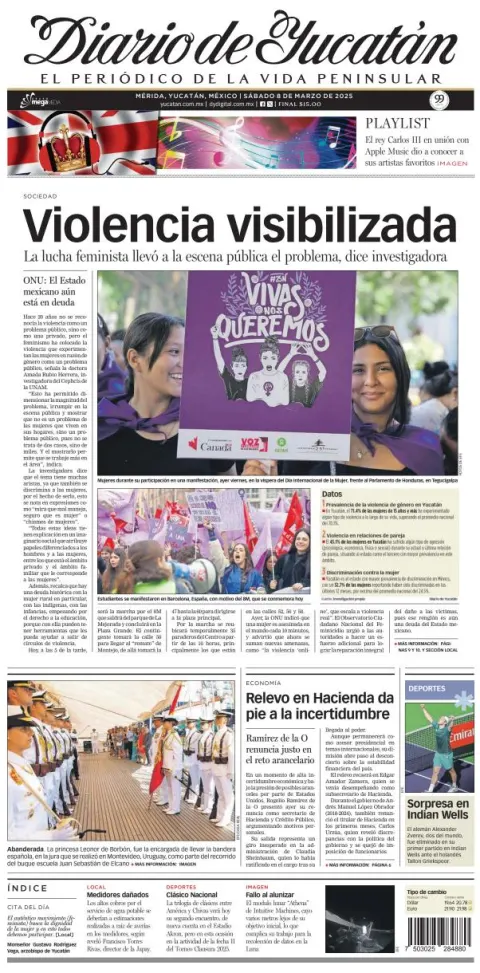 Portada de Diario de Yucatán