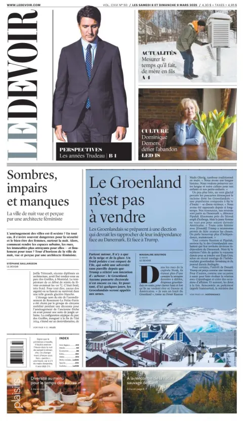 Portada de Le Devoir
