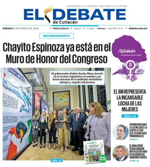 Portada de El Debate de Culiacan