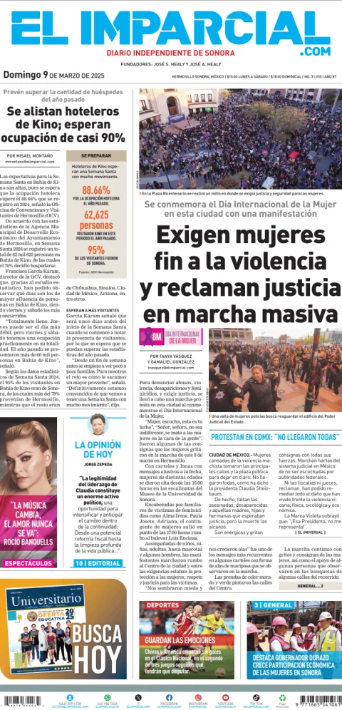 Portada de El Imparcial