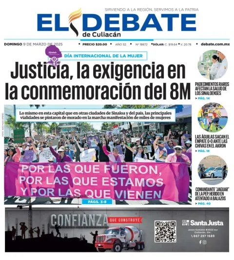 Portada de El Debate de Culiacan