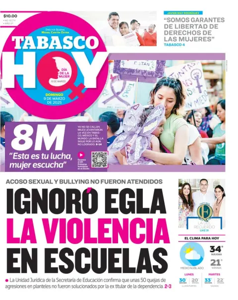 Portada de Tabasco Hoy
