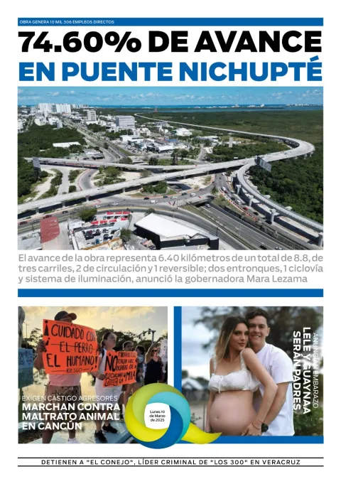 Portada de El Quintana Roo (contraportada)