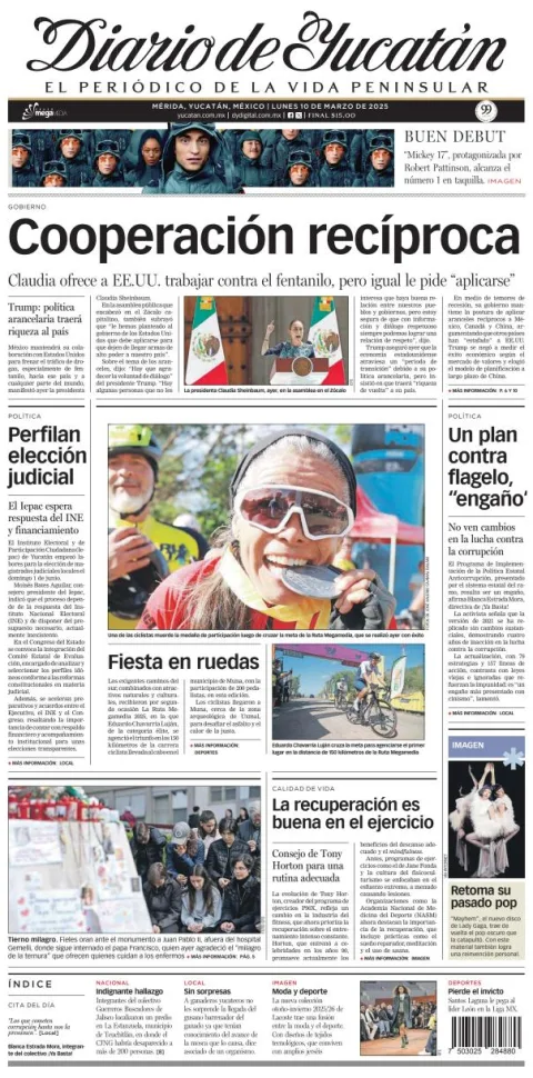 Portada de Diario de Yucatán