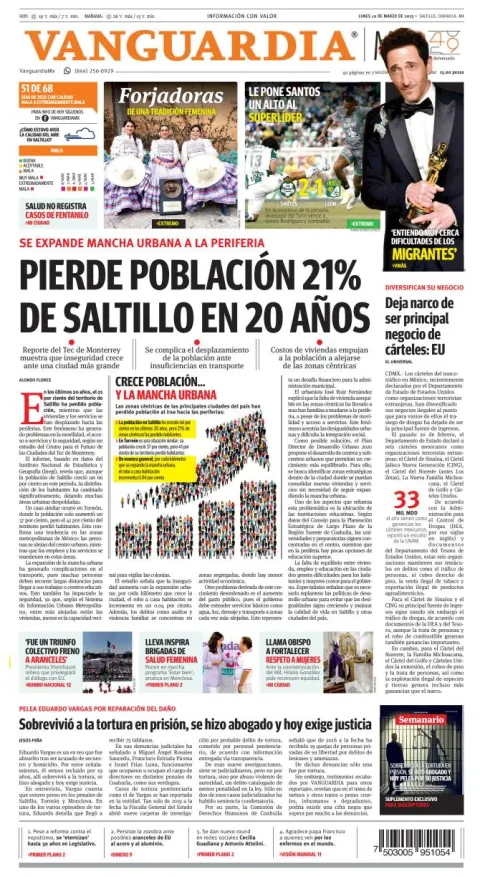 Portada de Vanguardia