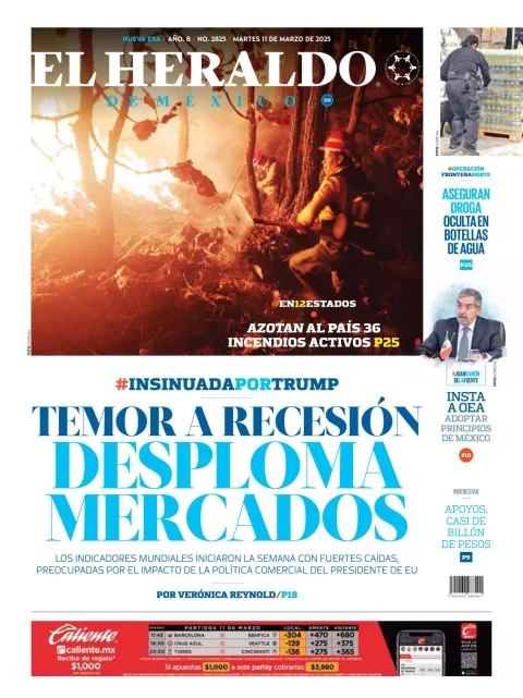 Portada de El Heraldo de Mexico