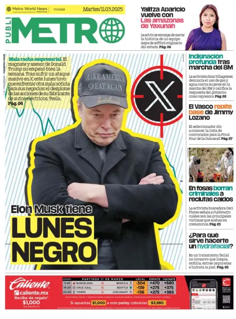 Portada de Publimetro Merida
