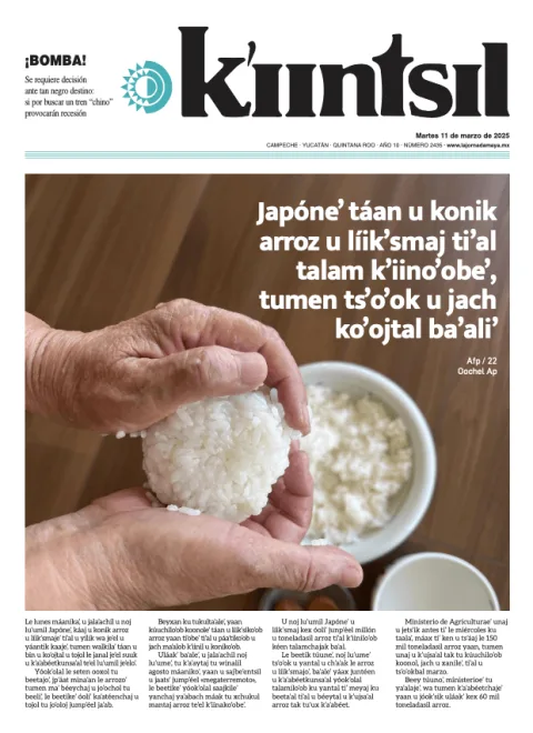 Portada de La Jornada - Kiintsil del martes, 11 de marzo de 2025
