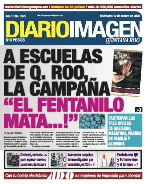 Portada de Diario Imagen Quintana Roo