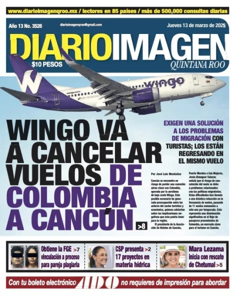 Portada de Diario Imagen Quintana Roo