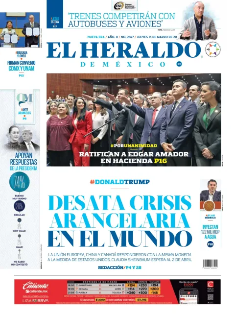 Portada de El Heraldo de Mexico