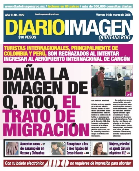Portada de Diario Imagen Quintana Roo