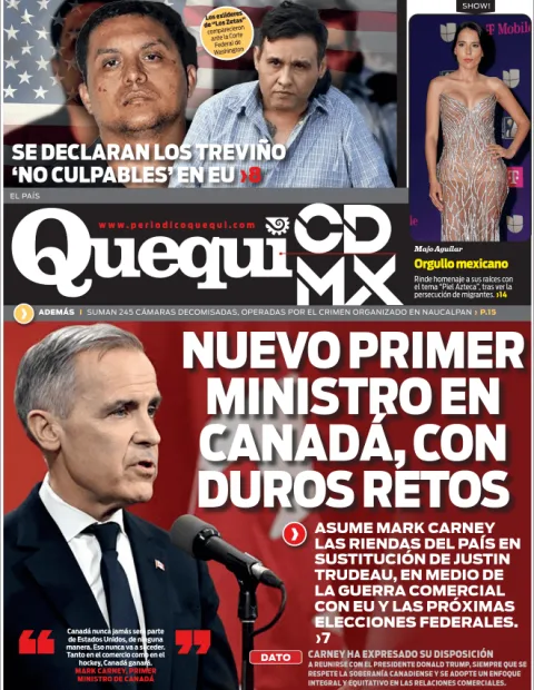 Portada de Quequi CDMX (contraportada) del viernes, 14 de marzo de 2025