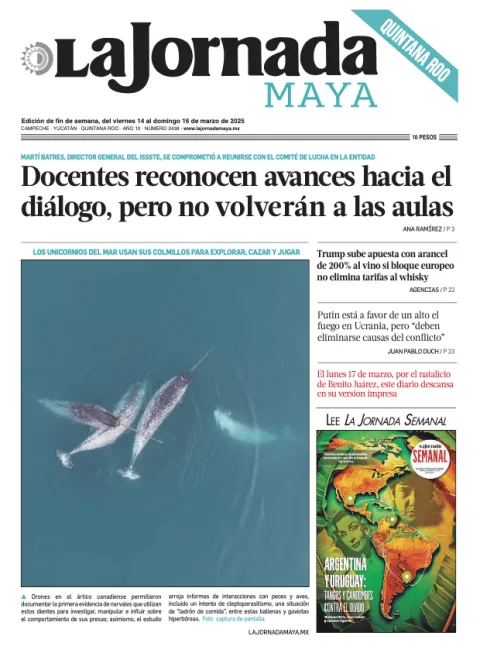 Portada de La Jornada Maya Quintana Roo