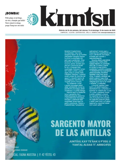Portada de La Jornada - Kiintsil del viernes, 14 de marzo de 2025