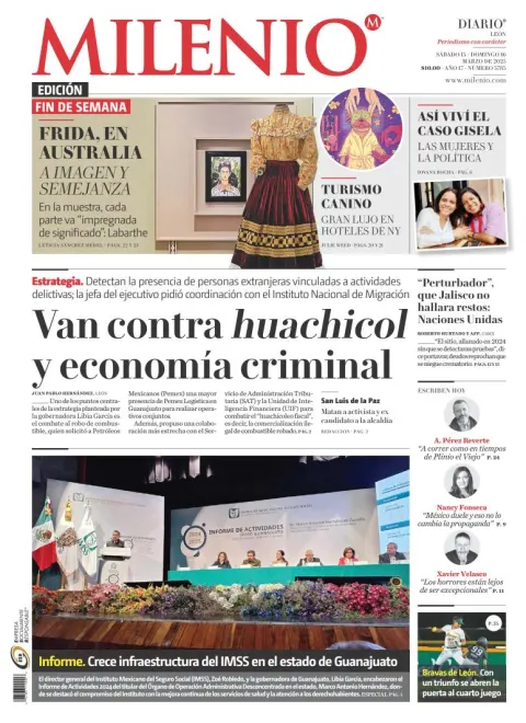 Portada de Milenio Leon del sábado, 15 de marzo de 2025
