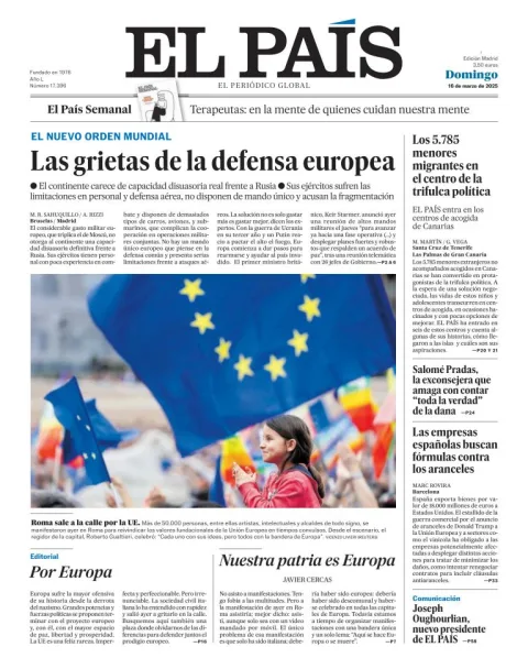 Portada de El Pais