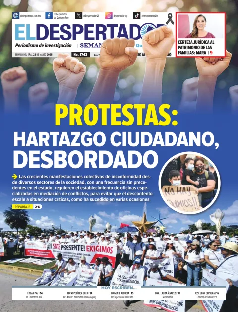 Portada de El Despertador de Quintana Roo
