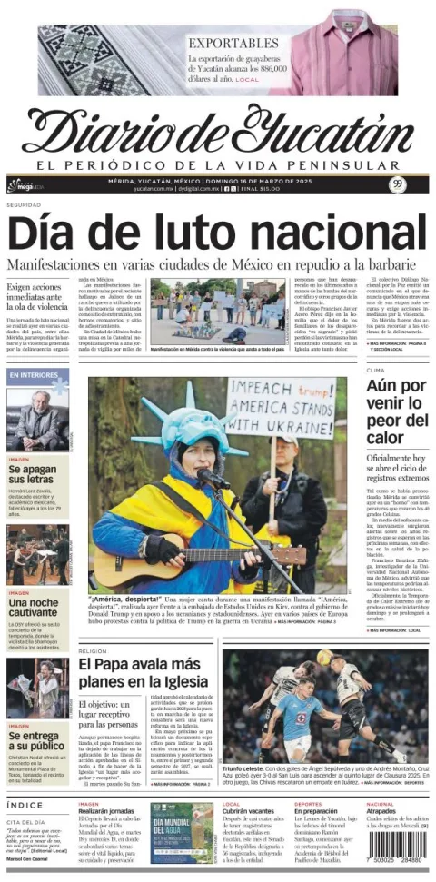 Portada de Diario de Yucatán