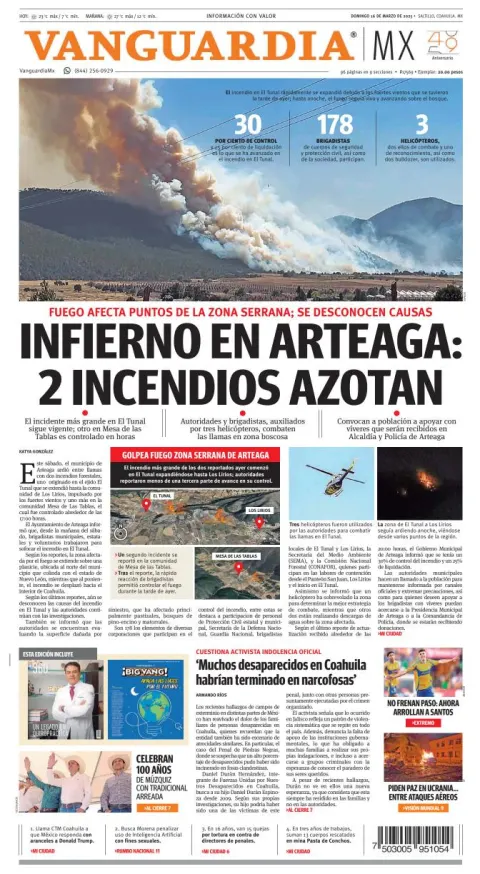 Portada de Vanguardia