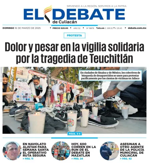 Portada de El Debate de Culiacan