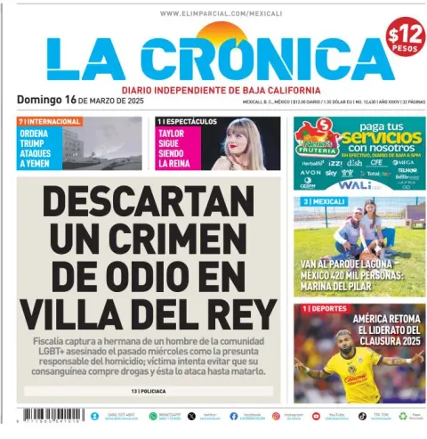 Portada de La Cronica