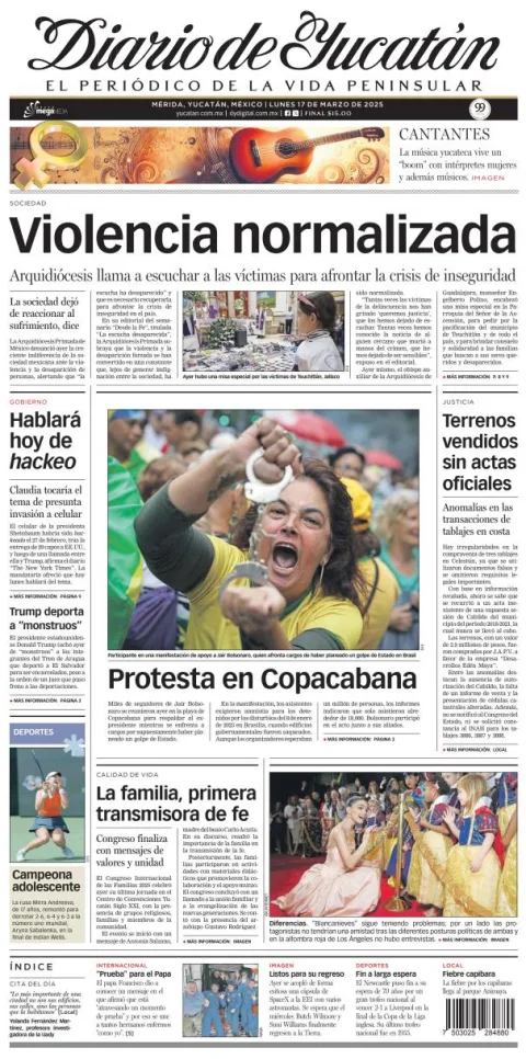 Portada de Diario de Yucatán