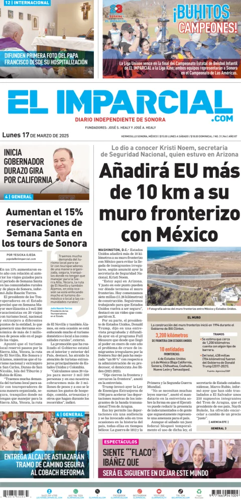 Portada de El Imparcial