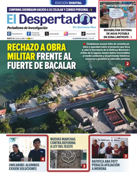 Portada de El Despertador de Quintana Roo