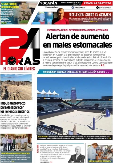 Portada de 24 Horas Yucatan
