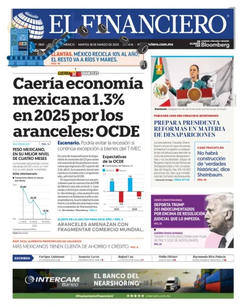 Portada de El Financiero
