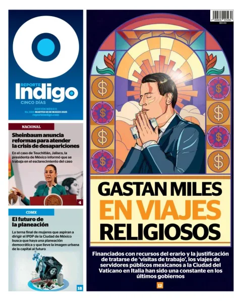 Portada de Reporte Indigo del martes, 18 de marzo de 2025