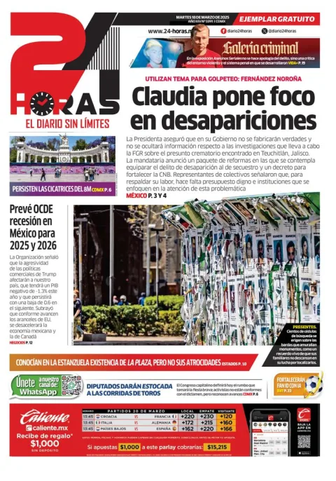 Portada de 24 Horas