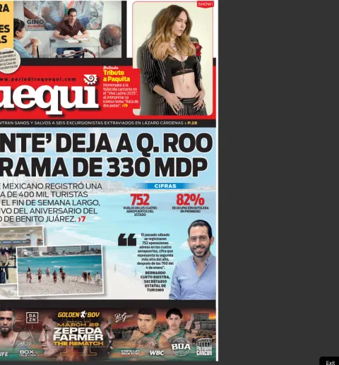 Portada de Quequi (contraportada) del martes, 18 de marzo de 2025