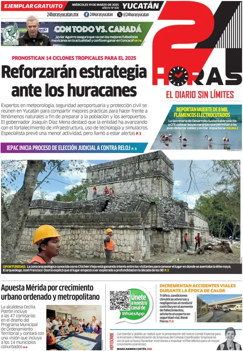 Portada de 24 Horas Yucatan