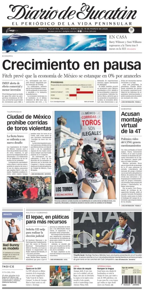 Portada de Diario de Yucatán