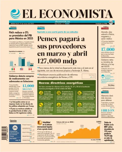 Portada de El Economista