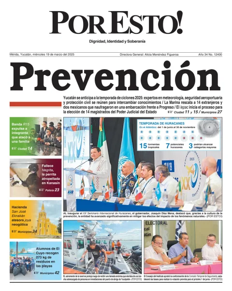Portada de Por Esto (merida, Yucatan) del miércoles, 19 de marzo de 2025