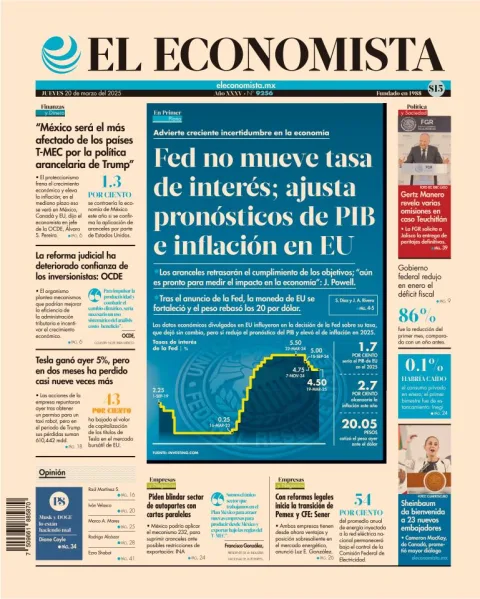 Portada de El Economista