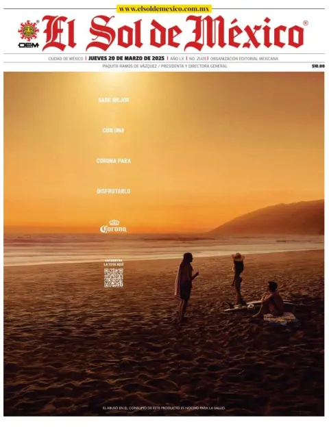 Portada de El Sol de Mexico
